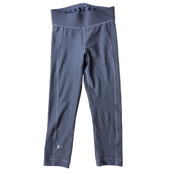 Under Armour Grey Cropped Yoga/Athletic Pants Leggings Compression - Size XS - Picture 1 of 6